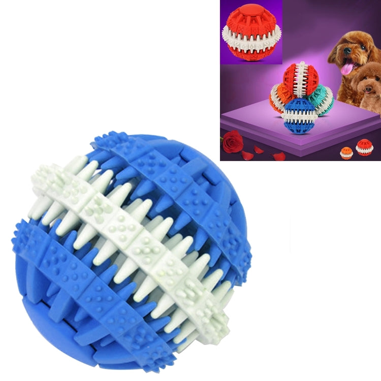 Dog Toy Balls for Pets Tooth Cleaning Chewing Toys Balls of Non-Toxic Soft Rubber , Small Size