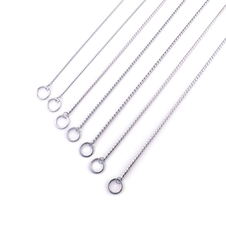 Pet Collars Pet Neck Strap Dog Neckband Snake Chain Dog Chain  Solid  Metal Chain Dog Collarï¼ŒLength:35cm