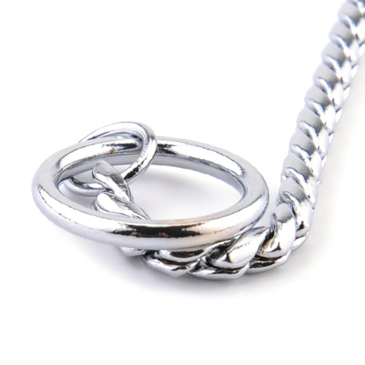 Pet Collars Pet Neck Strap Dog Neckband Snake Chain Dog Chain  Solid  Metal Chain Dog Collarï¼ŒLength:50cm