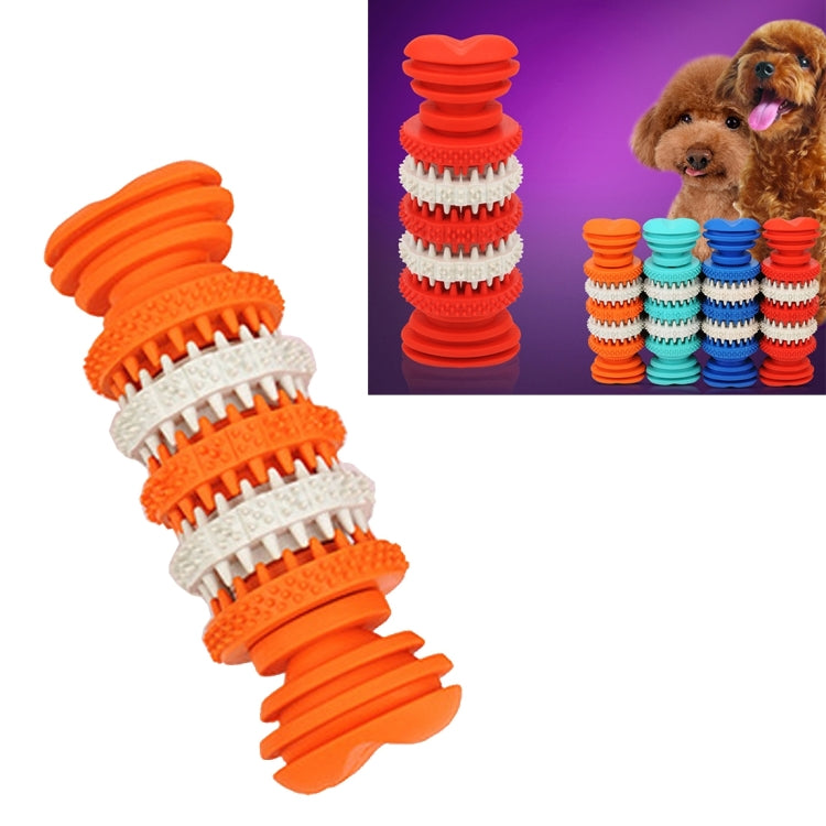 Dog Toy  for Pets Tooth Cleaning Chewing Toys of Non-Toxic Soft Rubber , Small Size,Length:12cm