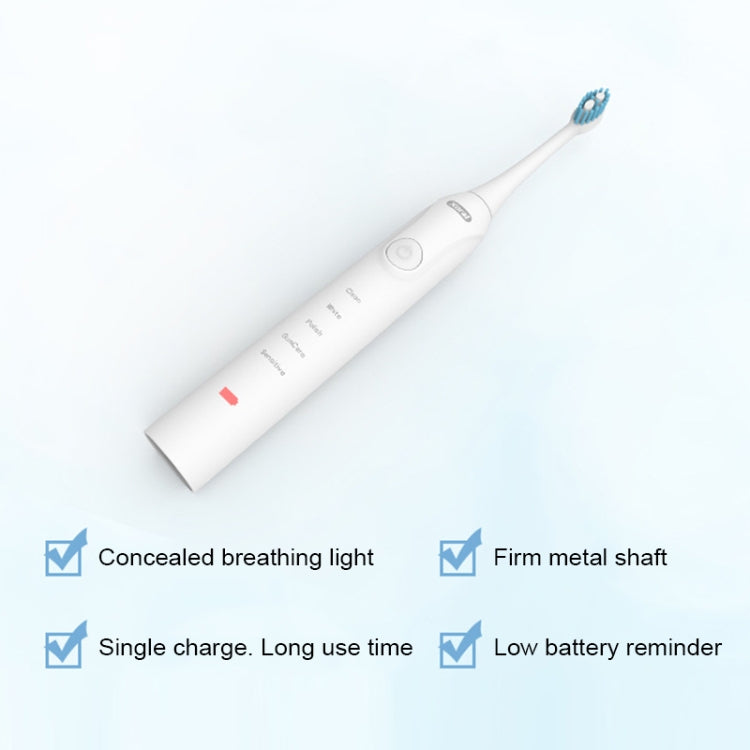 Ultrasonic Waterproof Smart Timer Wireless Inductive Charging Toothbrush