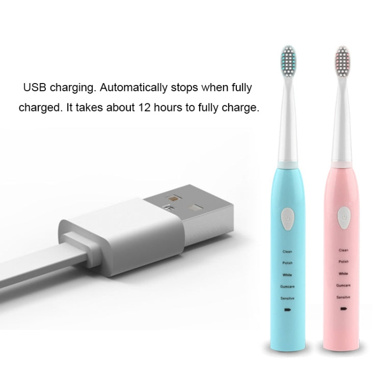 5 Cleaning Modes Sonic Electric Toothbrush USB Charger Rechargeable Tooth Brush
