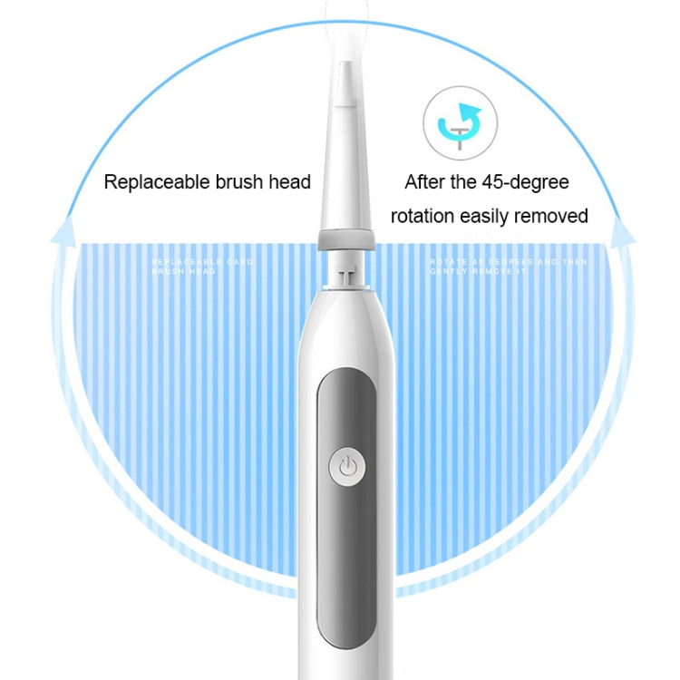 LOHASMAS Smart Button Type Ultrasonic Waterproof Electric Toothbrush (Blue)