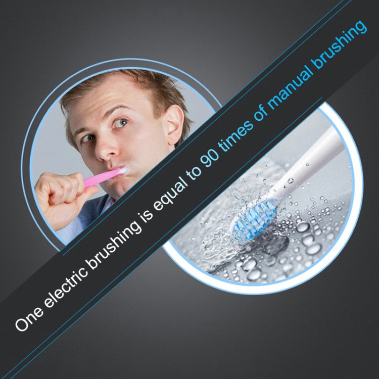 LOHASMAS Smart Button Type Ultrasonic Waterproof Electric Toothbrush (Blue)