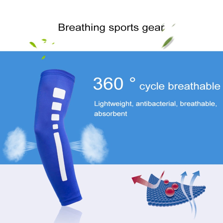 Men Outdoor Sports Elastic Breathable Anti-skid Elbow Arm Sleeve UV Protective Gear, Size: M