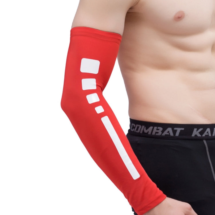 Men Outdoor Sports Elastic Breathable Anti-skid Elbow Arm Sleeve UV Protective Gear, Size: XL