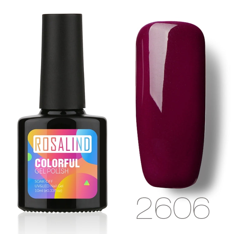 ROSALIND Gel Polish Set UV Semi Permanent Nail Art Manicure Gel, Capacity: 10ml, 2606