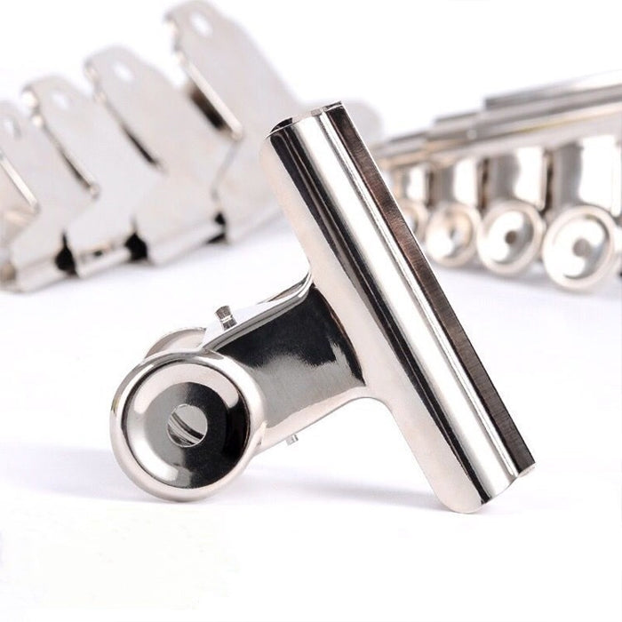 72PCS 31mm Silver Metal Stainless Steel Round Clip Notes Letter Paper Clip Office Bind Clip