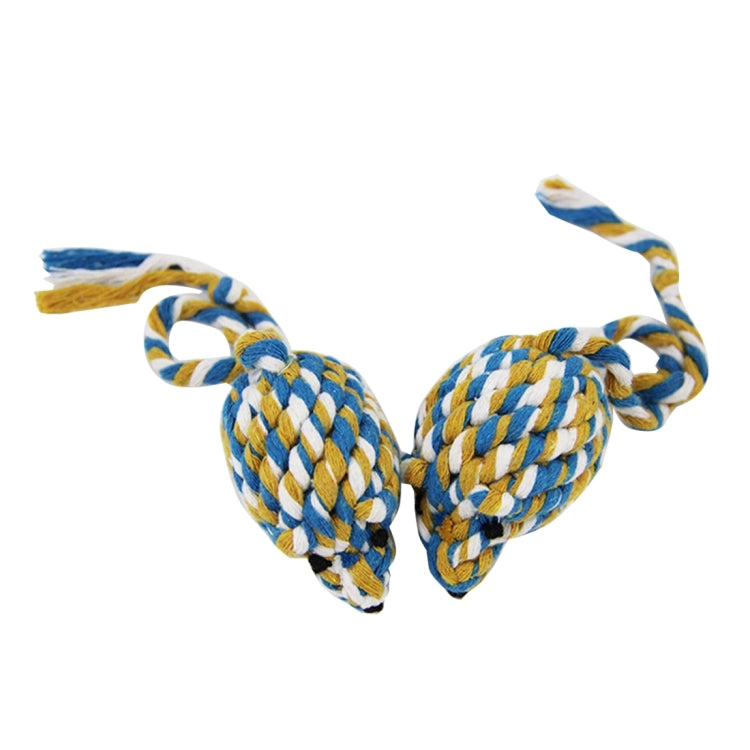 High Quality Braided Cotton Rope Mouse Toy, Training Biting Pet Toys