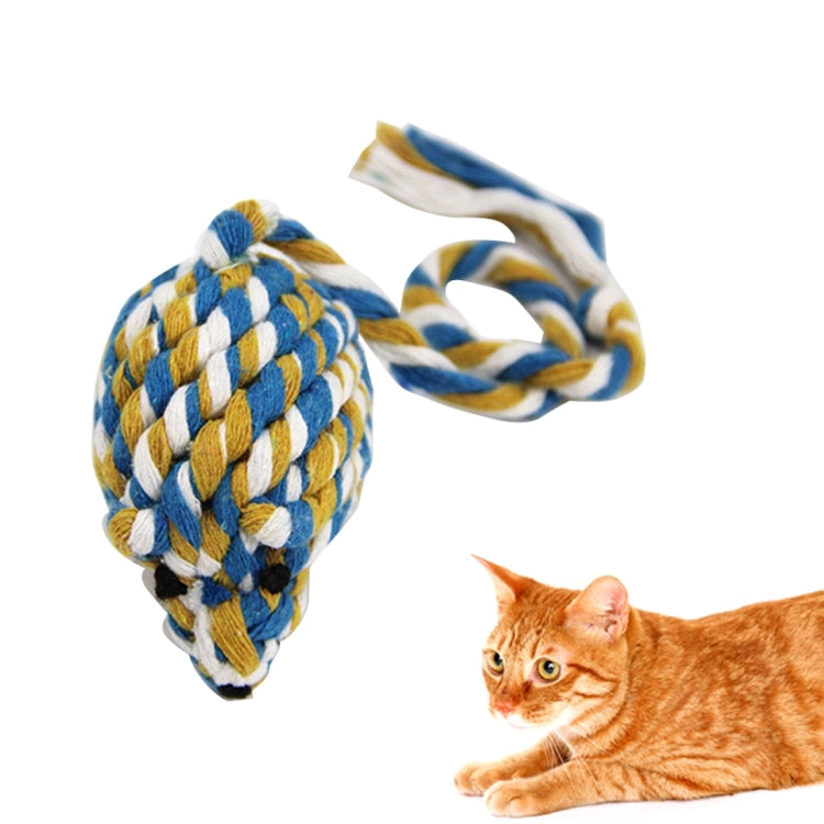 High Quality Braided Cotton Rope Mouse Toy, Training Biting Pet Toys