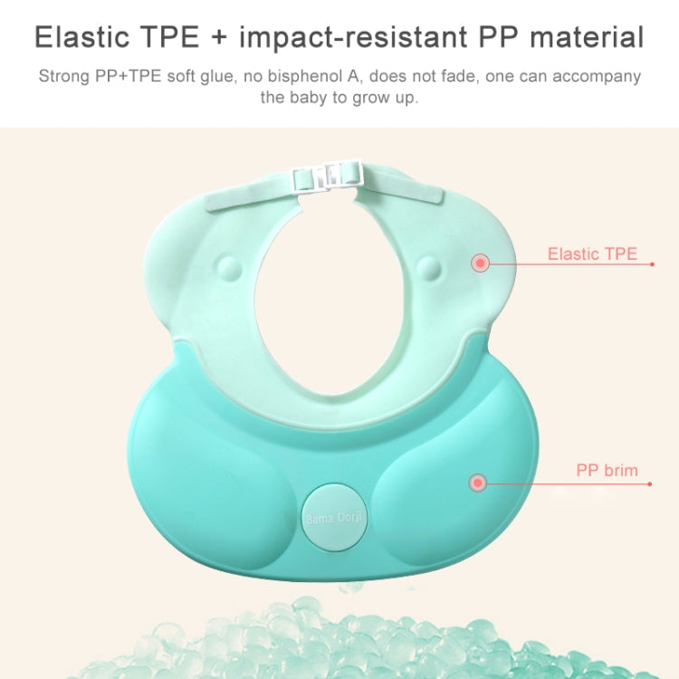 Hippo Shaped Adjustable Baby Children Silicone Shower Caps, Random Color Delivery