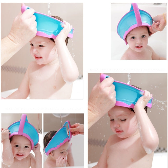 Cup Shaped Baby Children PP Shower Caps(Purple)