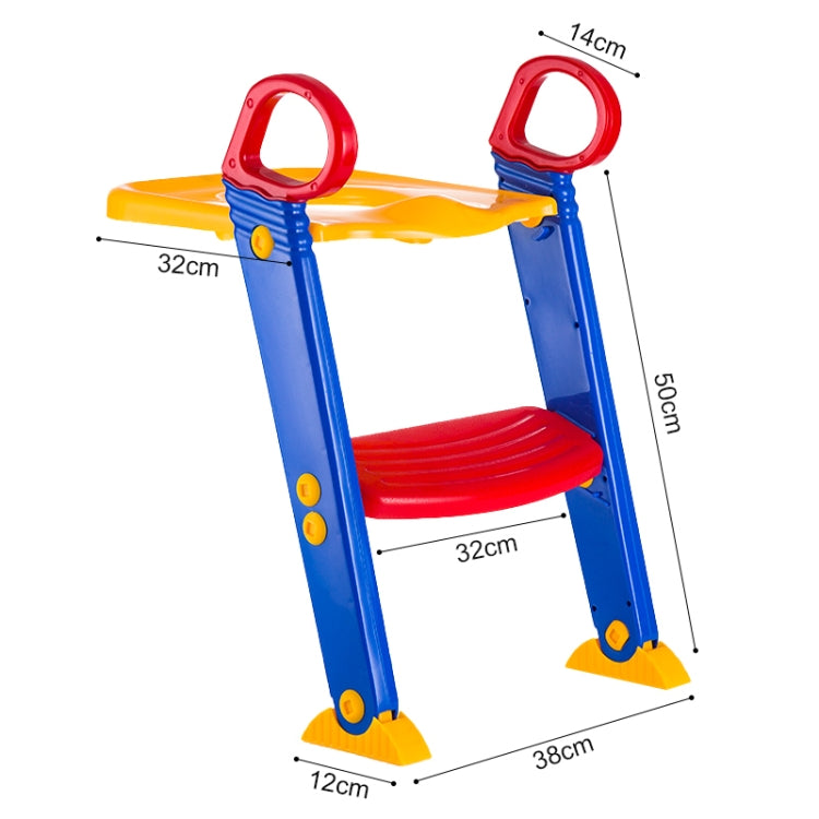 Foldable Kid Potty Training Toilet Seat with Ladder for U-shaped or Oval Toilet