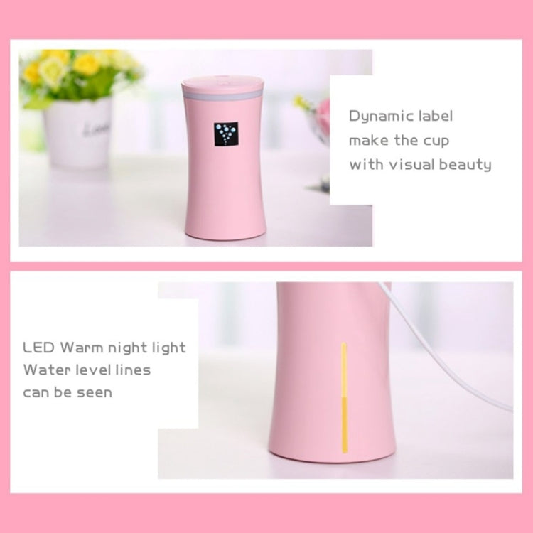 Small-OS 2W Slim Waist Humidifier Moisture Meter Moisturizing Instrument with LED Night Light, Water Tank Capacity: 230ml(White)