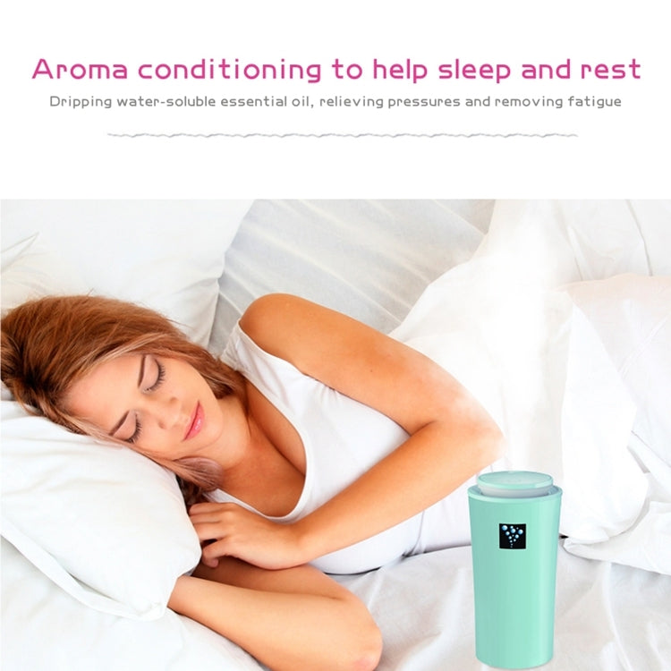 Small-3 2W Humidifier Moisture Meter Moisturizing Instrument with LED Night Light, Water Tank Capacity: 260ml