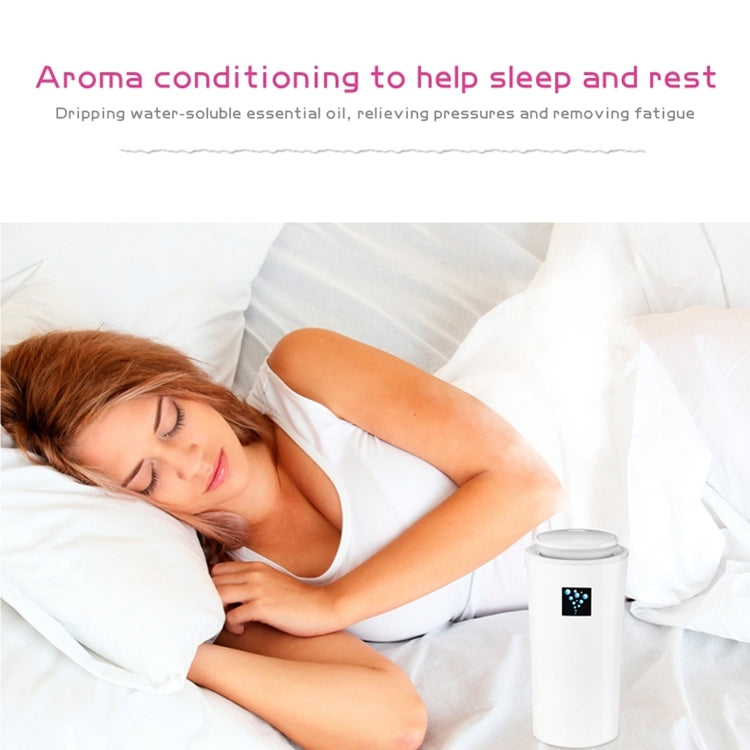 Small-3 2W Humidifier Moisture Meter Moisturizing Instrument with LED Night Light, Water Tank Capacity: 260ml