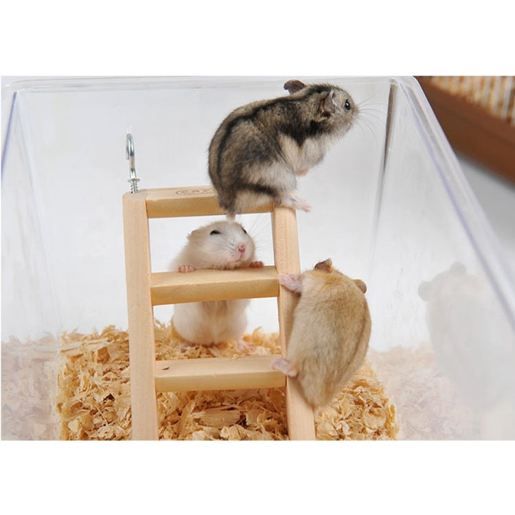 Hamster toy Wooden Ladder Climbing, Random Color Delivery, Size: 15*7*2cm