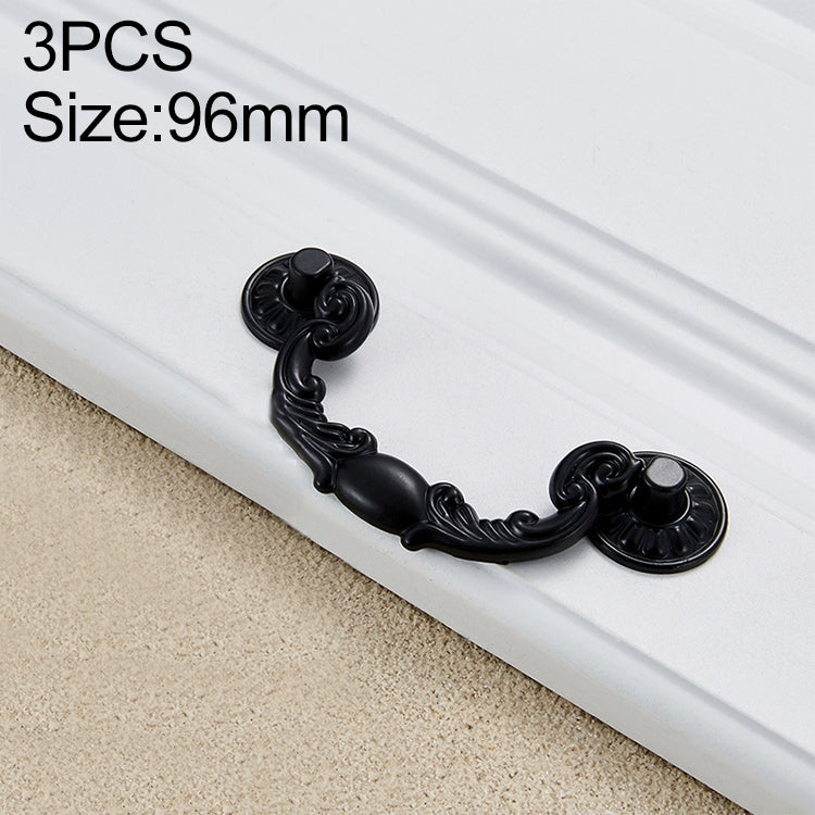 3 PCS 6602-96 Drawer Cabinet Door Rose Shape Handle