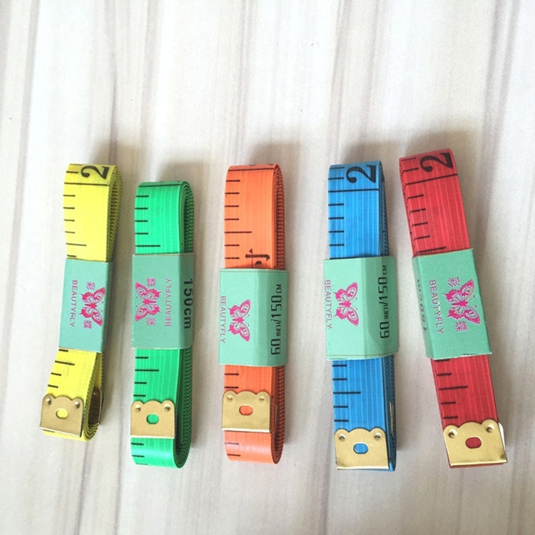 10 PCS 1.5m Long Multi-function Soft Tape Measure, Random Color Delivery
