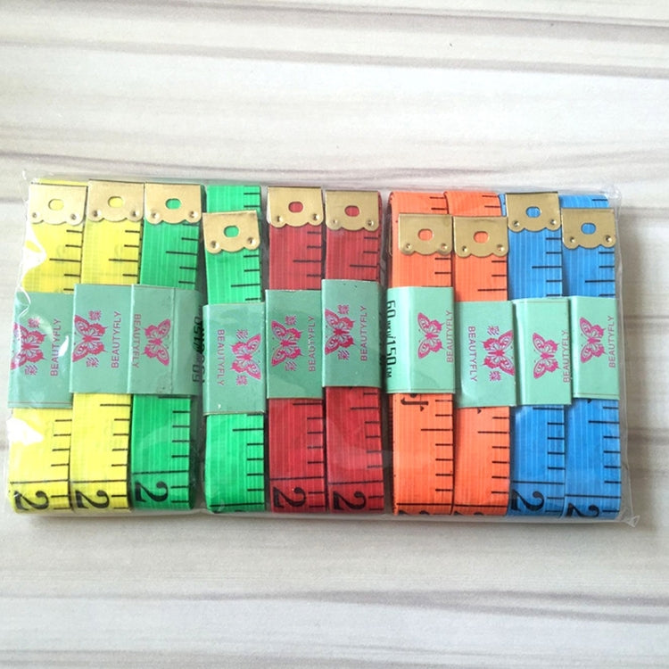 10 PCS 1.5m Long Multi-function Soft Tape Measure, Random Color Delivery