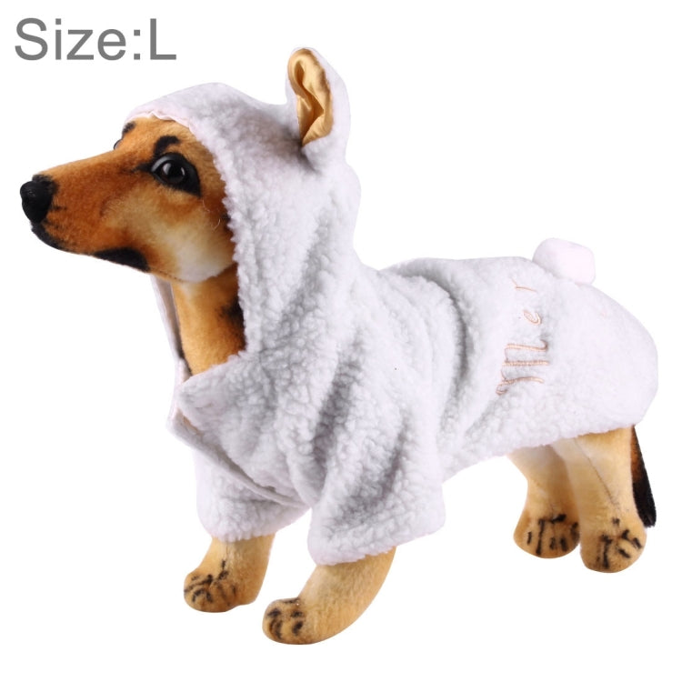 Sheep Style Berber Fleece Cute Pet Clothes for Dogs, Size: Large, 48cm x 31cm