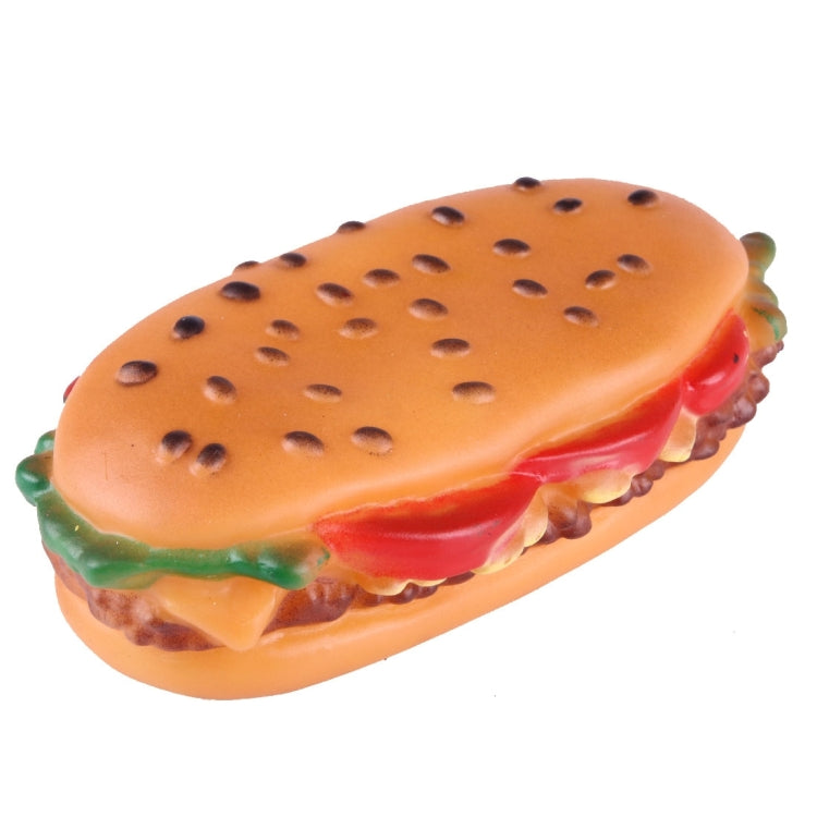 Hamburger Shape Squeaky Pet Toy