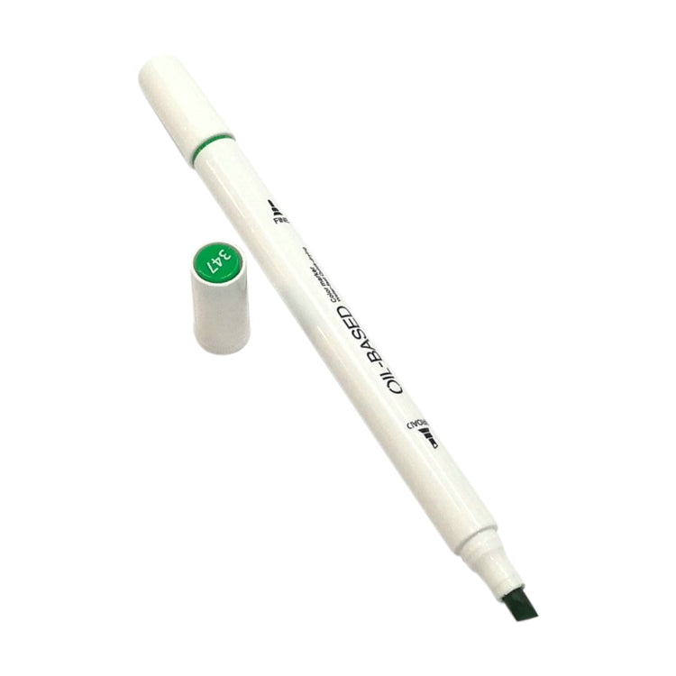 24 PCS Student Mark Pen Set Art Painting Double-Headed Oil Pen, 24 Colors