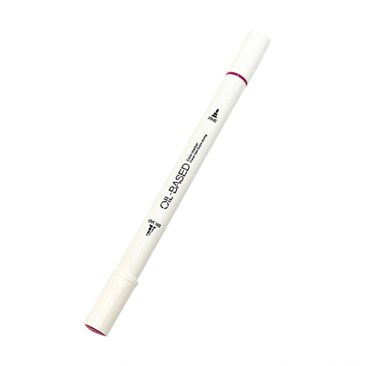 12 PCS Student Mark Pen Set Art Painting Double-Headed Oil Pen, 12 Colors
