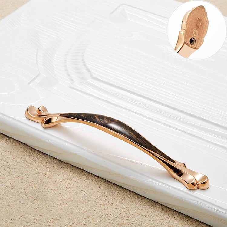 5 PCS 6587_128 Black Walnut Drawer Cabinet Handle