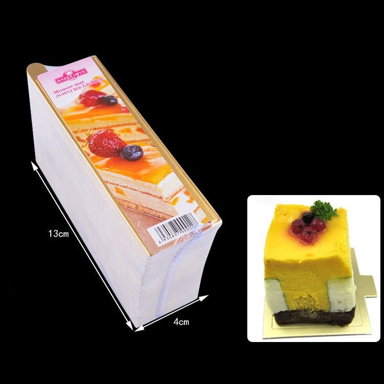 1000 PCS Rectangle Cake Cardboard Pad Thick Rigid Golden Cake Mousse Cake Mat