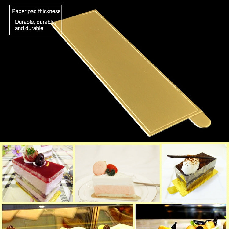 1000 PCS Rectangle Cake Cardboard Pad Thick Rigid Golden Cake Mousse Cake Mat