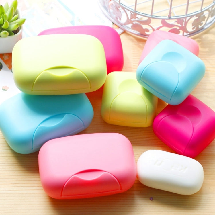 10 PCS Home Travel Soap Box Lock Sealed Waterproof Leakproof Soap Holder Case with Cover Soap Dishes Container,Random Color Delivery,Small,Size:7*7*4cm