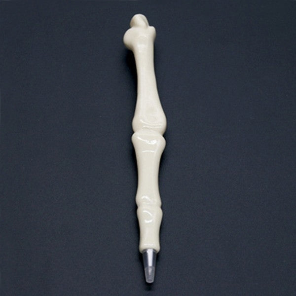 2 PCS Blue Ink Refill Creative Lifelike Bone Style Ballpoint Pens Novel Pen School Stationery Office Supply, Random Style Delivery