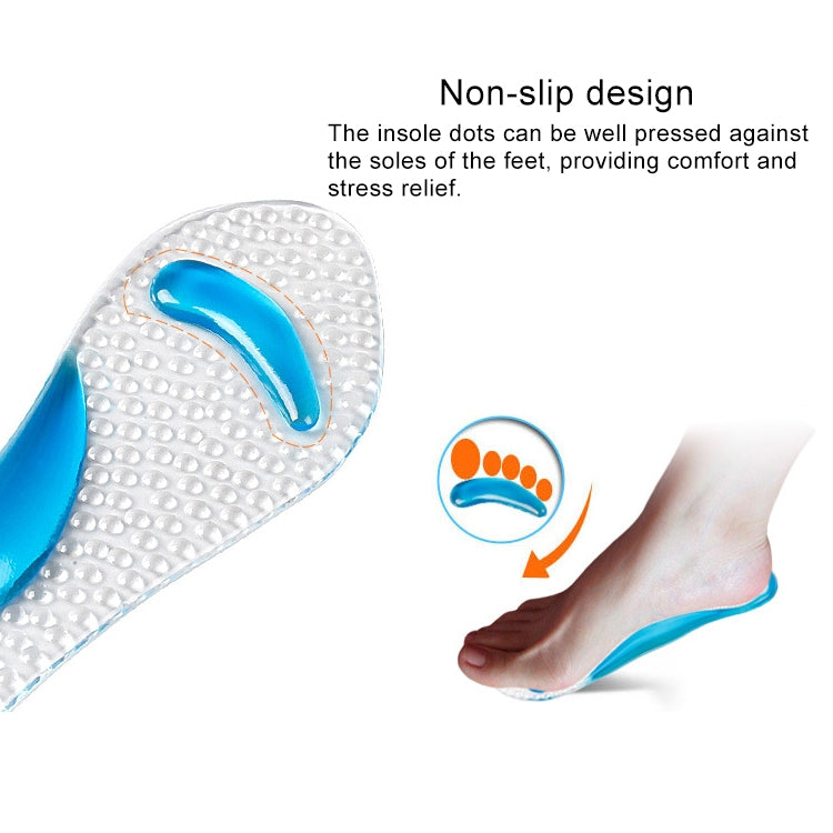 5 Pair Women Silicone Gel Massage Arch Support Insoles Orthotic Flatfoot Prevent Foot Cocoon High Heels Shoes Pad ,Random Color Delivery