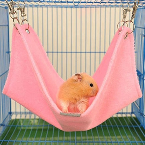 Pet Autumn Winter Short Plush Hamster Pet Keep Warm Ferret Hammock for Small Pets, Small, Size:16*15cm