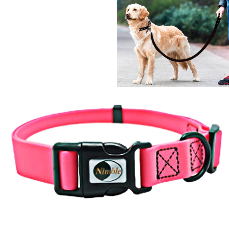 PVC Material Waterproof Adjustable Single Loop Pet Dogs Collar, Suitable for Docile Dogs, Size: XS, Collar Size: 20-32 cm