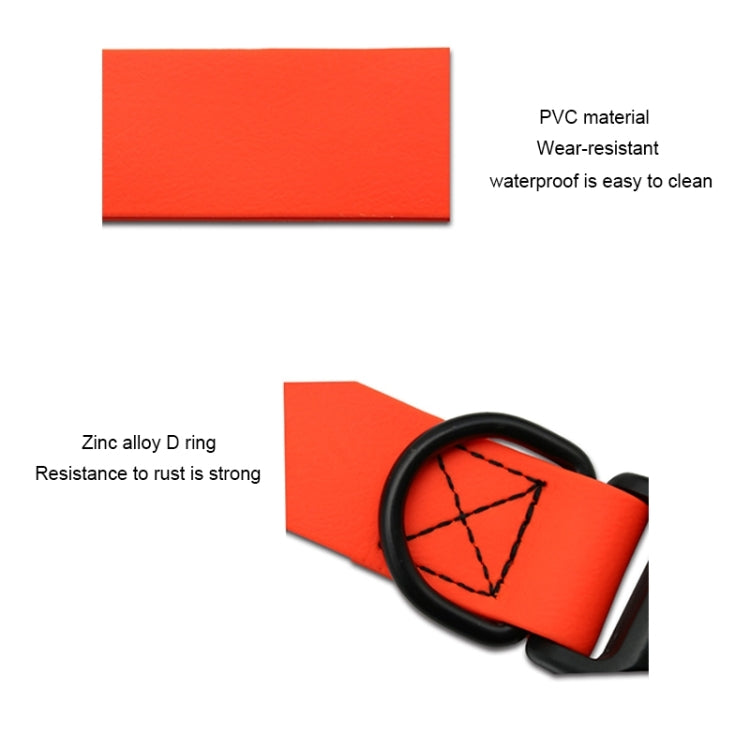 PVC Material Waterproof Adjustable Single Loop Pet Dogs Collar, Suitable for Docile Dogs, Size: S, Collar Size: 24-36 cm