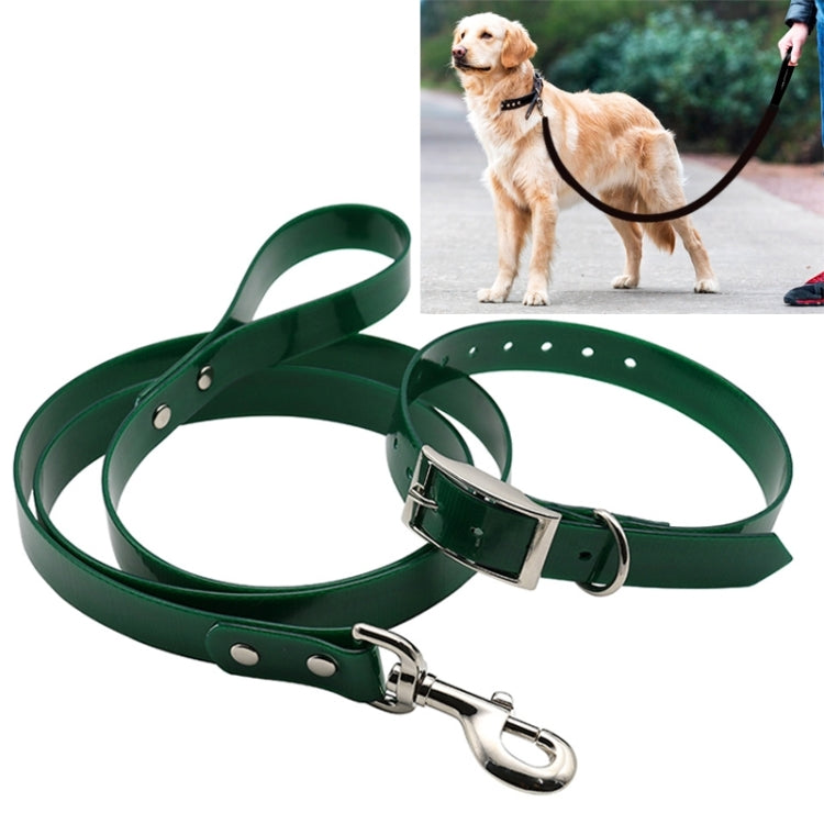 TPU Material Traction Belt Pet Dogs Collar Telescopic Dog Traction Rope with Dog Leash Handle, Size: L, Rope Length: 150 cm, Collar Size: 60 cm