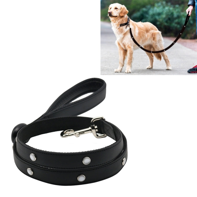 PVC Webbing Material Waterproof LED Light Traction Belt Pet Dogs Traction Rope with Handle, Suitable For Medium and Large Dogs, Rope Length: 120 cm