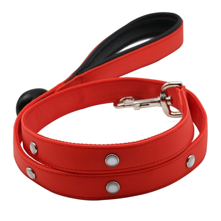 PVC Webbing Material Waterproof LED Light Traction Belt Pet Dogs Traction Rope with Handle, Suitable For Medium and Large Dogs, Rope Length: 120 cm