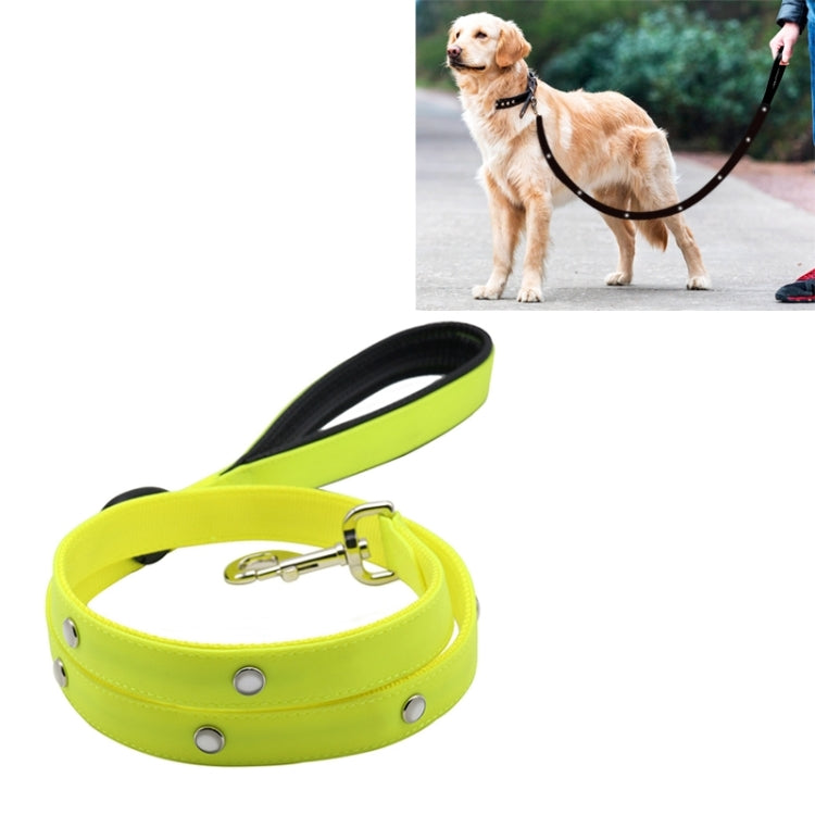 PVC Webbing Material Waterproof LED Light Traction Belt Pet Dogs Traction Rope with Handle, Suitable For Medium and Large Dogs, Rope Length: 120 cm