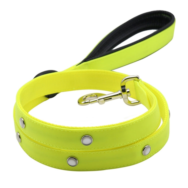 PVC Webbing Material Waterproof LED Light Traction Belt Pet Dogs Traction Rope with Handle, Suitable For Medium and Large Dogs, Rope Length: 120 cm