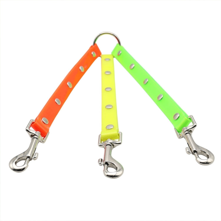 TPU Material Pet Dogs 3 in 1 Tangle-free Traction Rope Double Pet Dog Walking Leash, Length: 25 cm