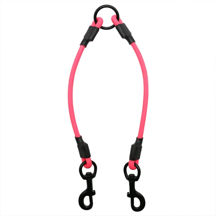 PVC Material Pet Dogs 2 in 1 Tangle-free Traction Rope Double Pet Dog Walking Leash Connectors, Rope Length: 25 cm