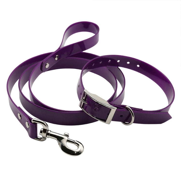 TPU Material Traction Belt Pet Dogs Collar Telescopic Dog Traction Rope with Dog Leash Handle, Size: S, Rope Length: 120 cm, Collar Size: 40 cm