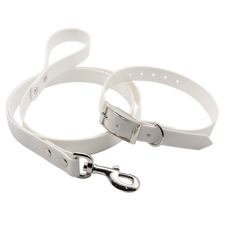 TPU Material Traction Belt Pet Dogs Collar Telescopic Dog Traction Rope with Dog Leash Handle, Size: S, Rope Length: 120 cm, Collar Size: 40 cm