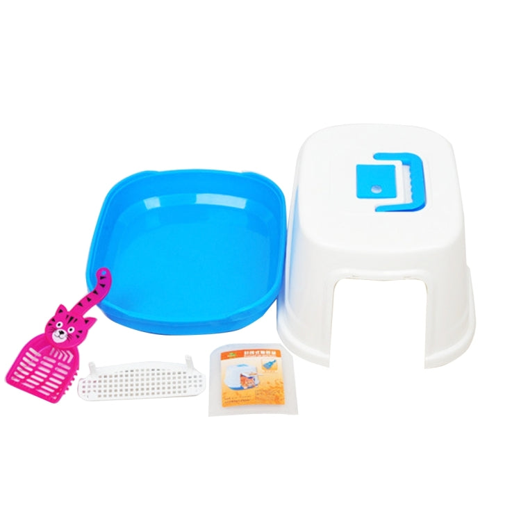 Indoor Pet Enclosed Cat Toilet Litter Boxï¼ŒSize:39*30*30cm