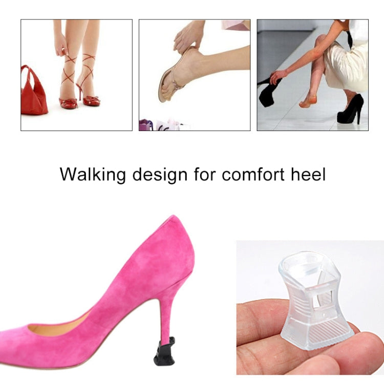 5 Pairs Hard Wearing Anti-slip PVC StoppersShoes High Heel Cover Protectors, Size: S ,Random Color Delivery