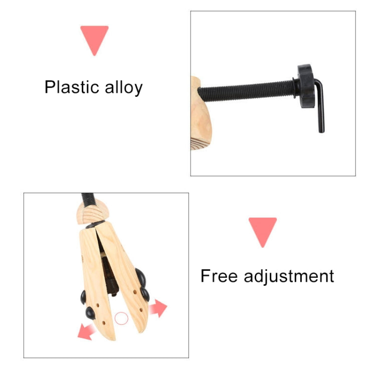 Pine Wood Unisex Fixed Fits Support Stretcher Shaper Shoes Expander , Size: Sï¼ˆ34-37Yardsï¼‰