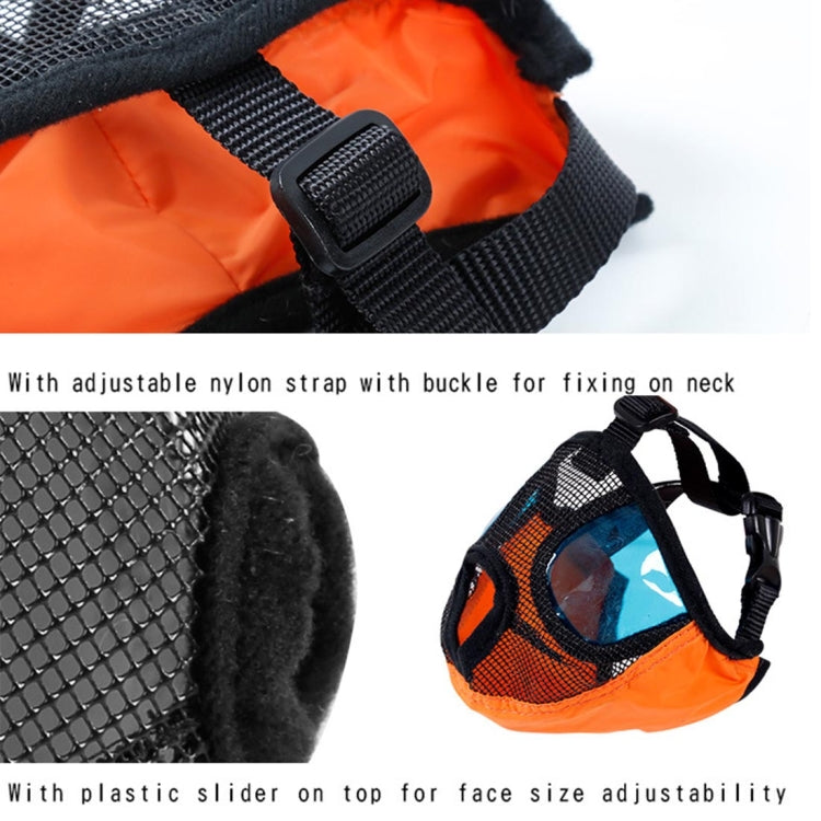 Adjustable Short Mouth Flat Nose Pet Dog Mouth Cover Muzzles Anti-biting Barking Comfortable Camouflage, M, Neck Size: 28-48cm(Grey)